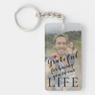 Best dad ever personalised 2 photos and text key ring