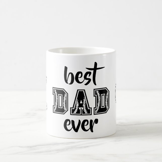 Best Dad Ever Personalised Coffee Mug (Center)