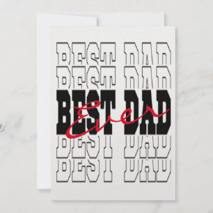Best Dad Ever, Personalised Father's Day Card