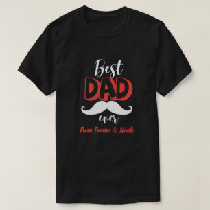 Best Dad Ever Personalised Father's Day Gift T-Shirt