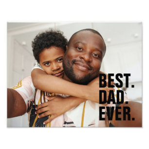 Best Dad Ever Personalised Fathers Day Photo Print