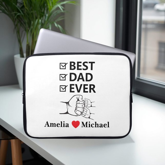 Best Dad Ever Personalised Laptop Bag (Creator Uploaded)