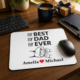 Best Dad Ever Personalised Mousepad