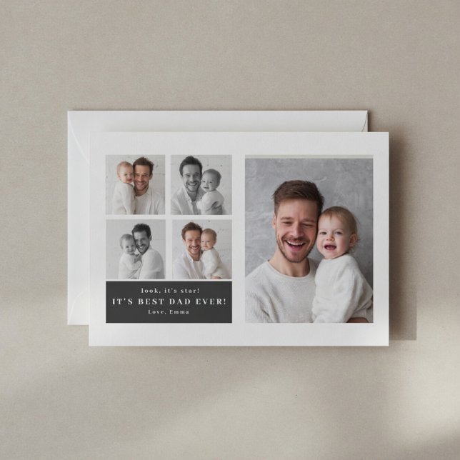 Best Dad Ever Personalised Photo Card | Custom  (Creator Uploaded)