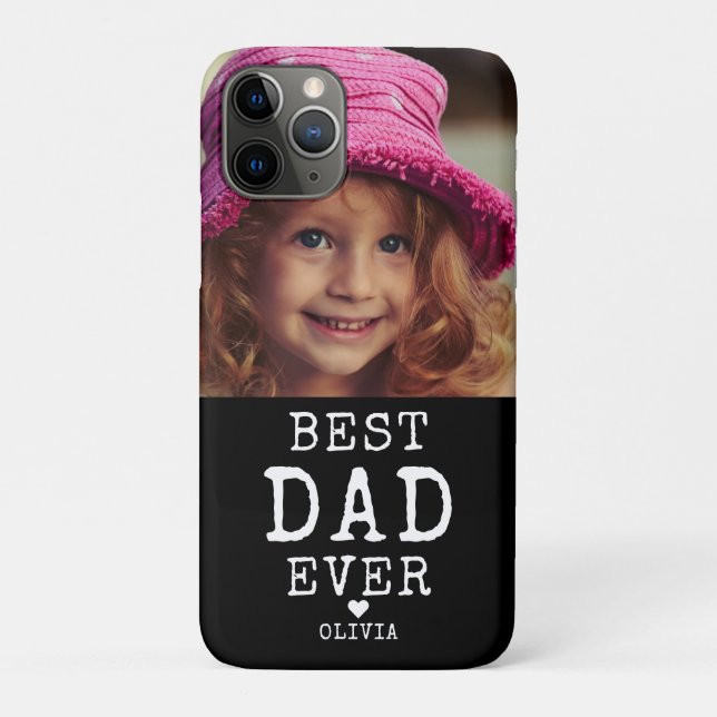 Best Dad Ever Personalised Photo Case-Mate iPhone Case (Back)
