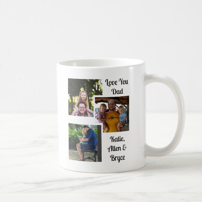 Best Dad Ever | Personalised Photo  Coffee Mug (Right)