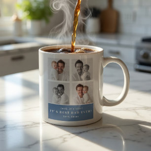 Best Dad Ever Personalised Photo Collage Coffee M Mug