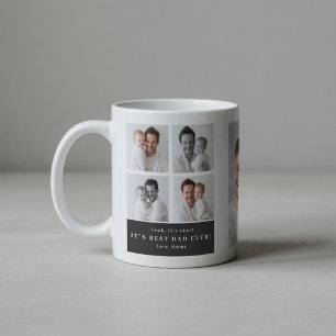 Best Dad Ever Personalised Photo Collage Coffee Mug