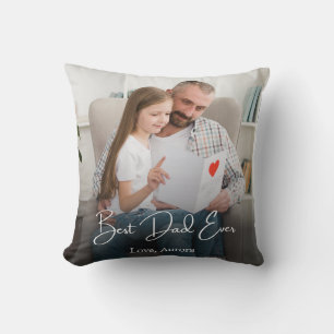 Best Dad Ever Personalised Photo Cushion