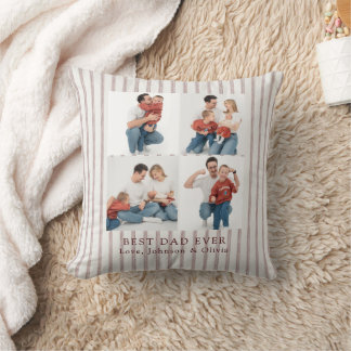 Best Dad Ever Personalised Photo | Custom Cushion