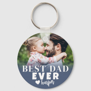 Best Dad Ever Personalised Photo Key Ring