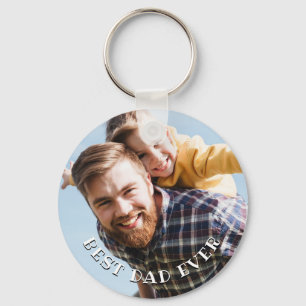 Best Dad Ever Personalised Photo Key Ring