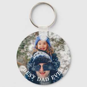 Best Dad Ever Personalised Photo Key Ring