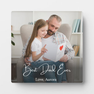 Best Dad Ever Personalised Photo Plaque