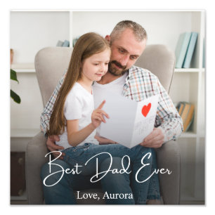Best Dad Ever Personalised Photo Print