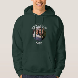 Best Dad Ever Personalised Photo Template Hoodie