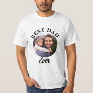 Best Dad Ever Personalised Photo Template T-Shirt