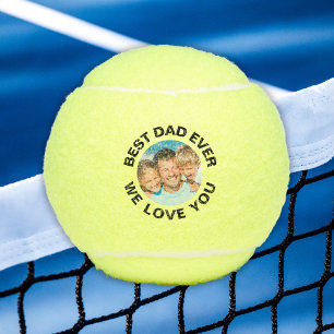 Best Dad Ever – Personalised Photo Tennis Balls