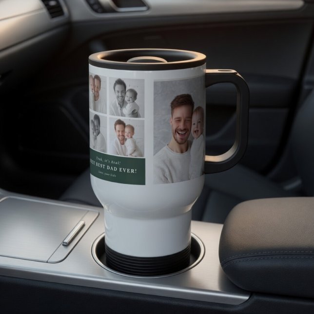 Best Dad Ever Personalised Photo  Travel Mug (Creator Uploaded)