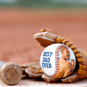 Best Dad Ever Personalised Red Blue White US Flag  Baseball