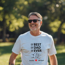 Best Dad Ever Personalised T-Shirt