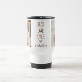 "Best Dad Ever" Personalised Travel Mug 