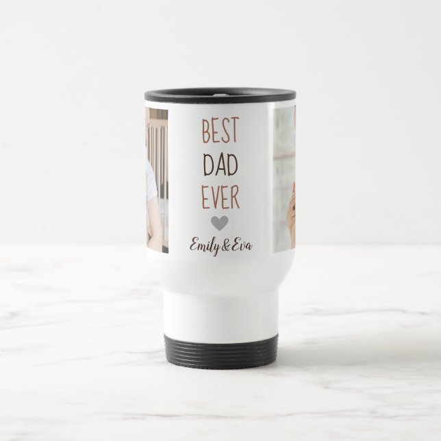 "Best Dad Ever" Personalised Travel Mug  (Center)