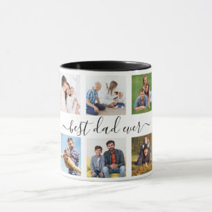 Best Dad Ever Personalized 10 Photos Father's Day Mug