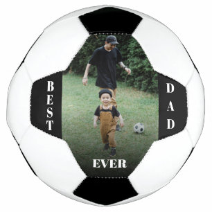 Best Dad Ever Personalized Photo Football