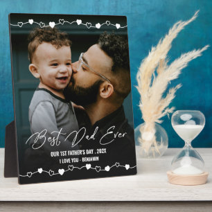 Best Dad Ever Photo 1st Fathers Day Plaque
