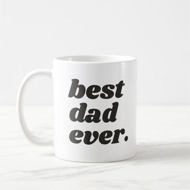 Best Dad Ever Photo Coffee Mug (Left)