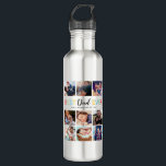 Best Dad Ever Photo Collage 710 Ml Water Bottle<br><div class="desc">Personalised fathers day water bottle featuring 9 family pictures,  the words "best dad ever",  and your kids names.</div>