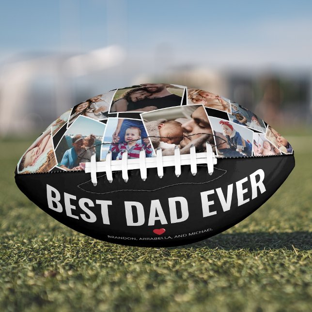 Best Dad Ever Photo Collage American Football (Creator Uploaded)
