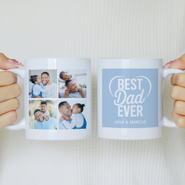Best Dad Ever Photo Collage Coffee Mug (Creator Uploaded)