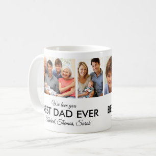 Best Dad Ever Photo Collage Fathers Day Coffee Mug