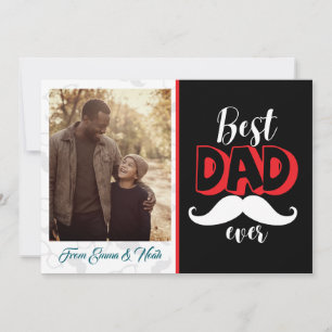 Best Dad Ever Photo Collage Father's Day Invitation