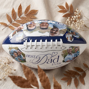 Best Dad Ever Photo Collage Keepsake Gift for Dad American Football