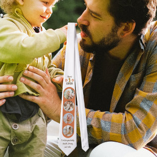 Best Dad Ever Photo Collage Modern Fathers Day  Tie