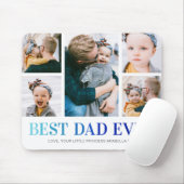 Best Dad Ever Photo Collage Mouse Mat (With Mouse)