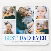Best Dad Ever Photo Collage Mouse Mat (Front)