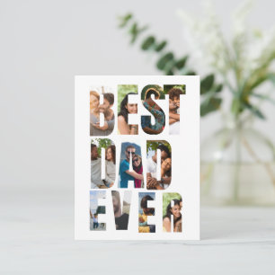 Best Dad Ever Photo Collage Placeholder Template