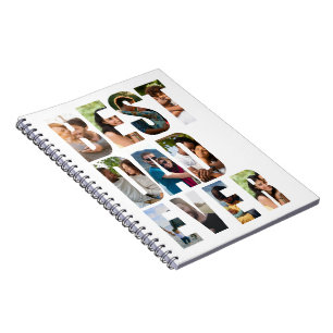 Best Dad Ever Photo Collage Placeholder Template Notebook
