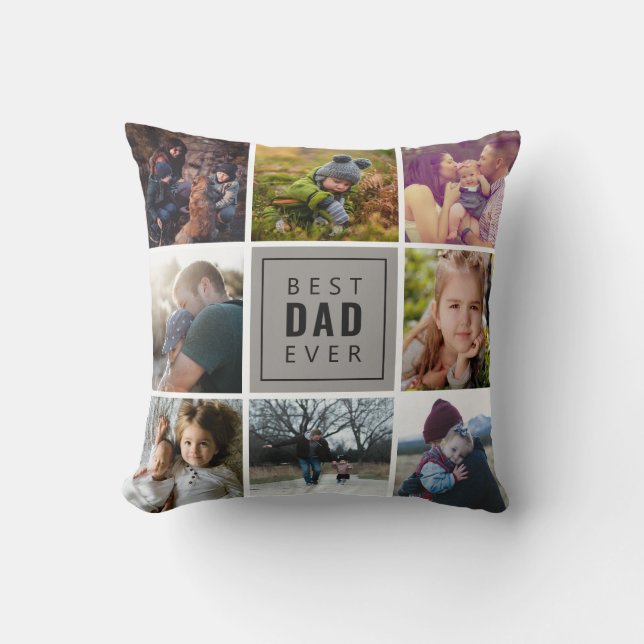 Best DAD Ever Photo Cushion (Front)
