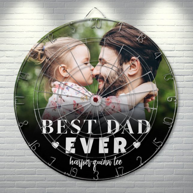 Best Dad Ever Photo Dartboard (Best Dad Ever Photo Dart Board)