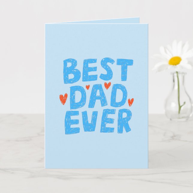Best Dad Ever Photo Father’s Day Card (Small Plant)
