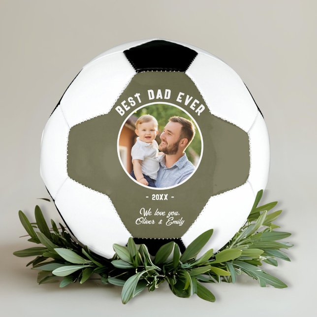 Best Dad Ever Photo Father`s Day Keepsake Football (Creator Uploaded)