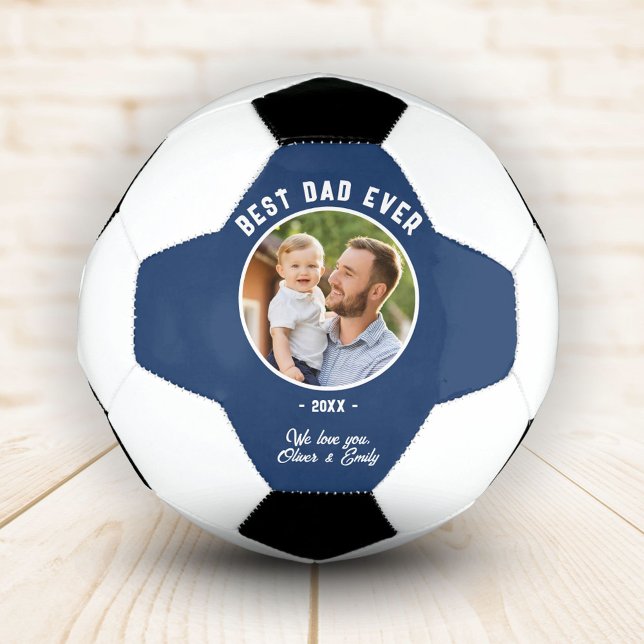 Best Dad Ever Photo Father`s Day Keepsake Football (Creator Uploaded)