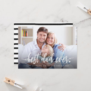 Best Dad Ever Photo Father's Day Card