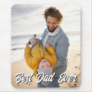 Best Dad Ever Photo Fathers Day Gift Mouse Mat