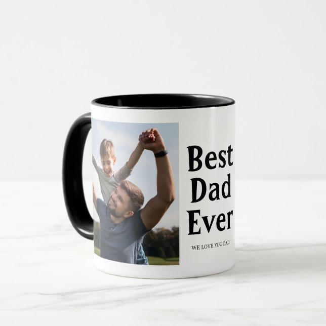 Best Dad Ever Photo Father's day Gift  Mug (Front Left)